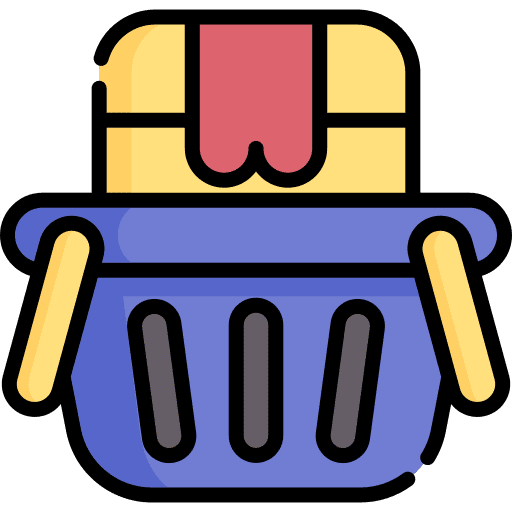 Delivery shipping and delivery basket shopping icon Delivery shipping and delivery basket shopping icon