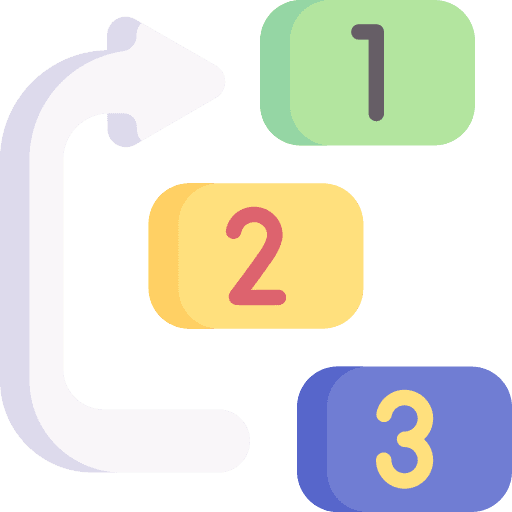 Prioritize steps prioritize priority icon