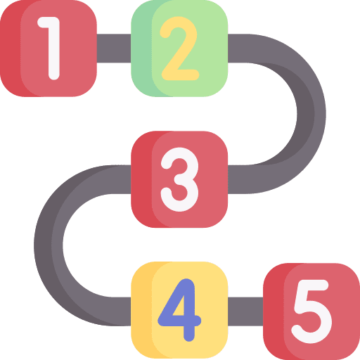 Sequence sequence numbers infographics icon