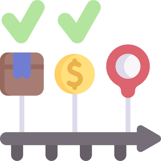 Timeline dollar location shipping icon Timeline dollar location shipping icon