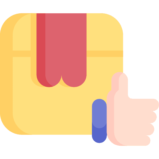 Task thumbs up box complete icon Task thumbs up box complete icon