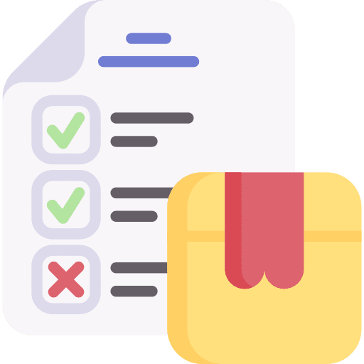 Workflow business and finance product check icon Workflow business and finance product check icon
