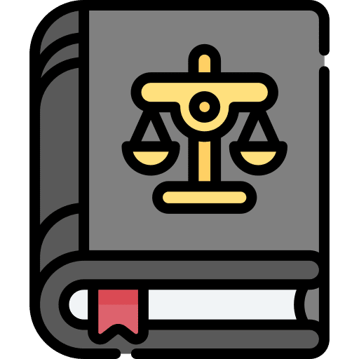 Law book legal law justice icon