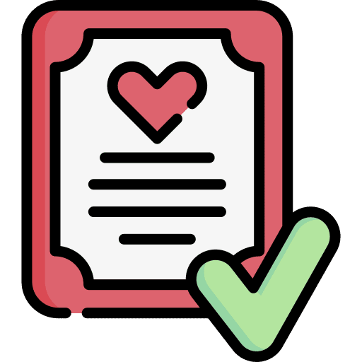 Marriage contract document paper wedding certificate icon Marriage contract document paper wedding certificate icon