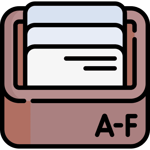 Card index documents file notary icon Card index documents file notary icon