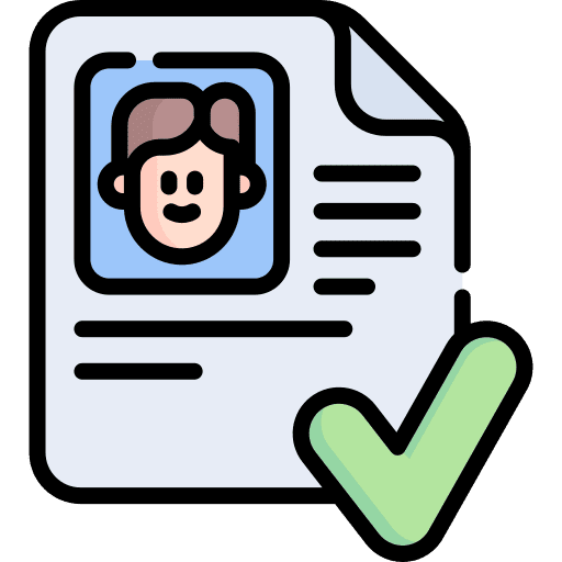 Identity file identity employee icon Identity file identity employee icon