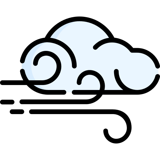 Wind windy blowing wind icon