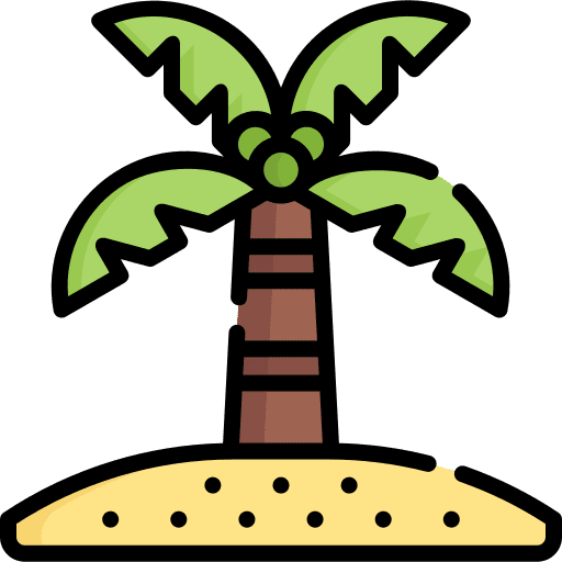Coconut tree coconut tree island sand icon Coconut tree coconut tree island sand icon
