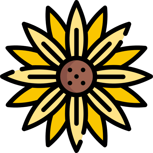 Flower petals sunflower garden icon Flower petals sunflower garden icon