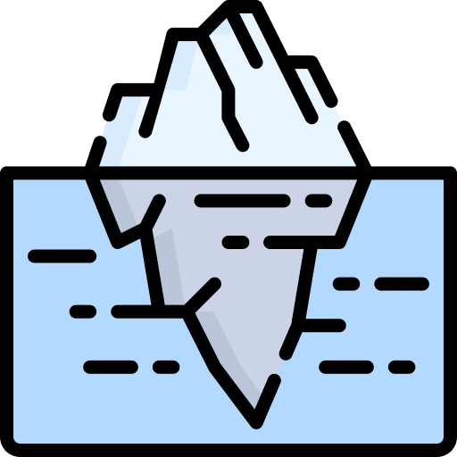Iceberg north pole melting ice icon Iceberg north pole melting ice icon