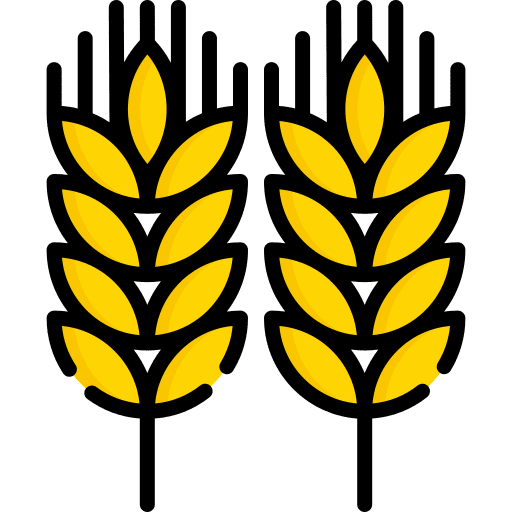 Wheat harvest agriculture branch icon Wheat harvest agriculture branch icon