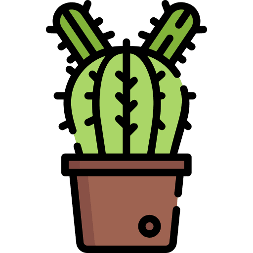 Cactus nature pot farming and gardening icon Cactus nature pot farming and gardening icon
