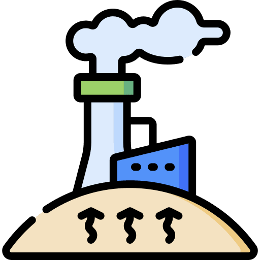 Geothermal energy company buildings energy icon