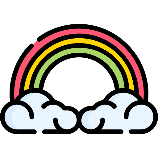 Rainbow weather sky cloud icon Rainbow weather sky cloud icon