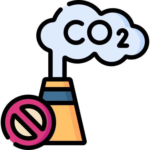 Zero emission signaling forbidden zero emission icon