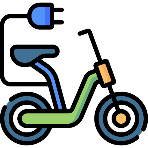 Electric bike charging electronics plug icon Electric bike charging electronics plug icon