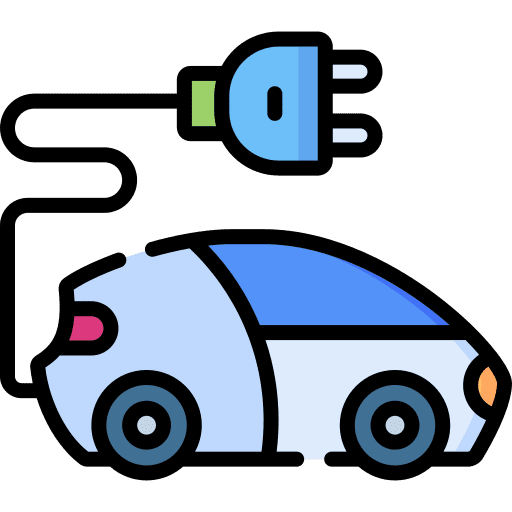 Electric car eco car electric vehicle transportation icon Electric car eco car electric vehicle transportation icon