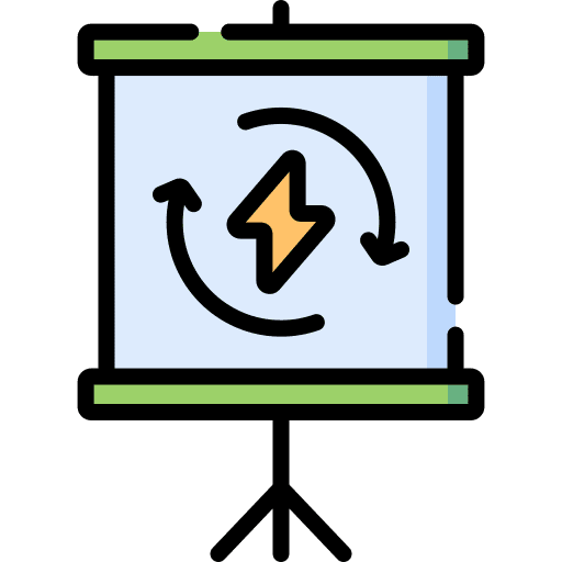 Presentation school eco educational icon Presentation school eco educational icon