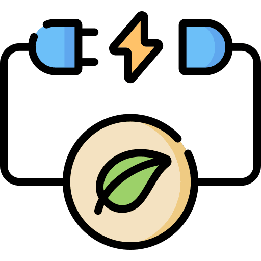 Sustainable energy bolt recycling renew icon Sustainable energy bolt recycling renew icon
