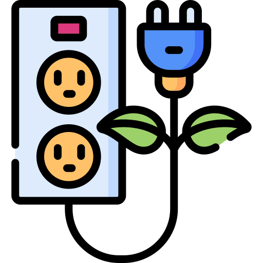 Power socket power socket green power sustainable energy icon Power socket power socket green power sustainable energy icon