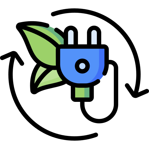 Renewable energy electricity nature plug icon Renewable energy electricity nature plug icon