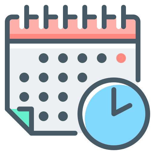 Calendar time timetable event icon Calendar time timetable event icon