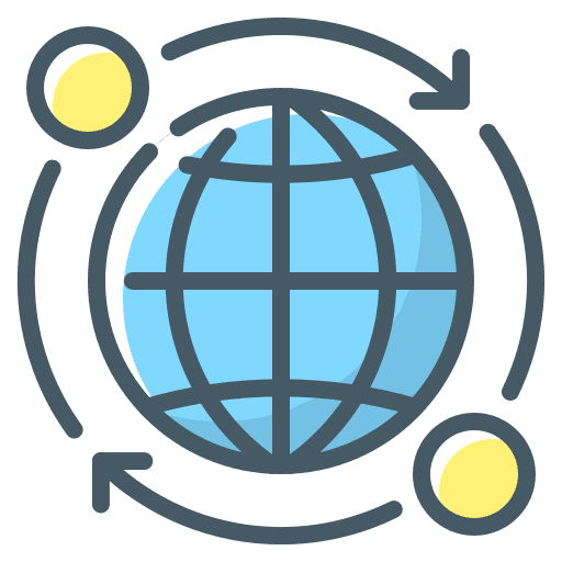 Globe cycle international business globe icon Globe cycle international business globe icon