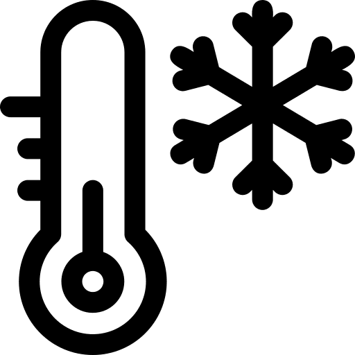 Thermometer celsius cold degrees icon