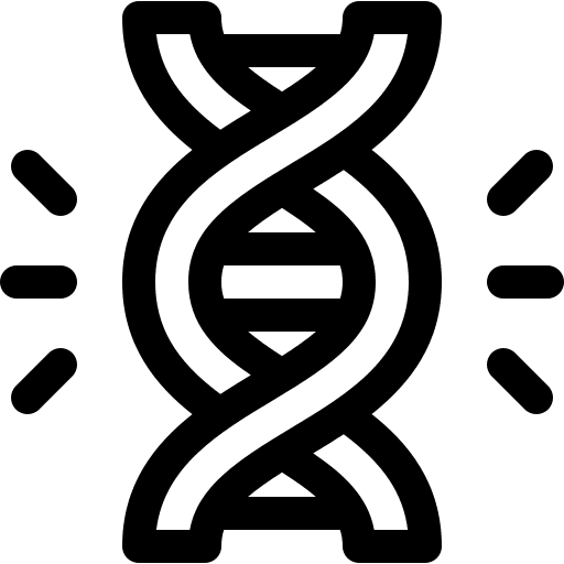 Mutant dna structure science dna icon