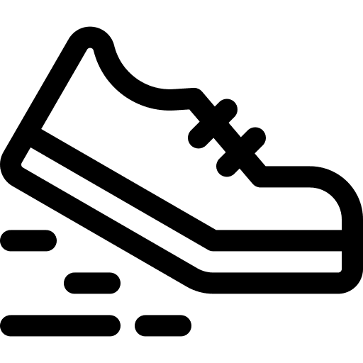 Running sport fast runner icon