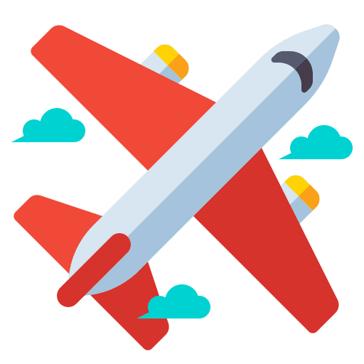 Airplane plane travel airport icon