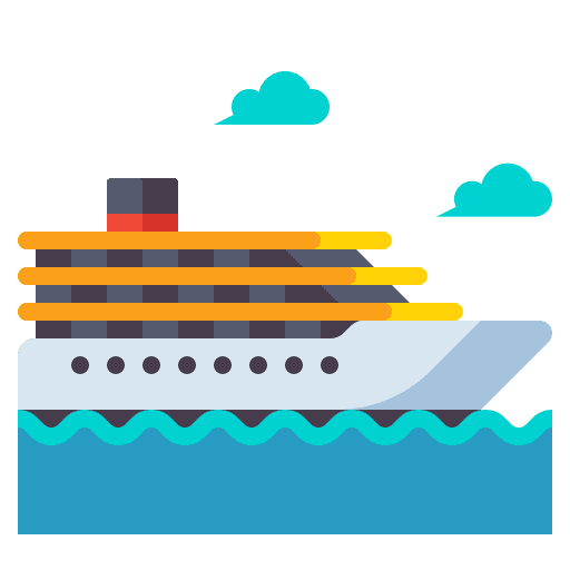 Cruise yacht cruise travel icon
