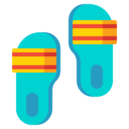Slippers sandals flip flop slippers icon