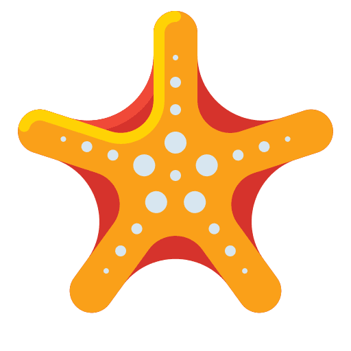 Starfish invertebrate sea life starfish icon