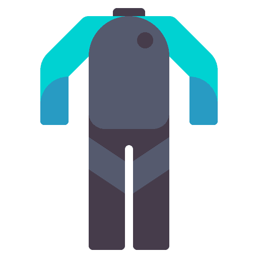 Wet suit diver diving suit sport equipment icon
