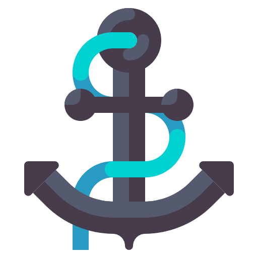 Anchor ship boat navigation icon