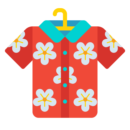 Hawaiian shirt clothing garment hawaii icon