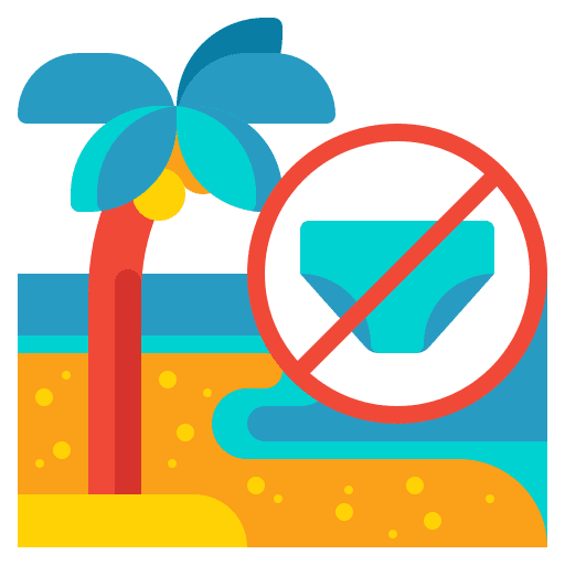 Nude beach forbidden fashion swimsuit icon