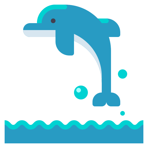 Dolphin mammal animals fish icon