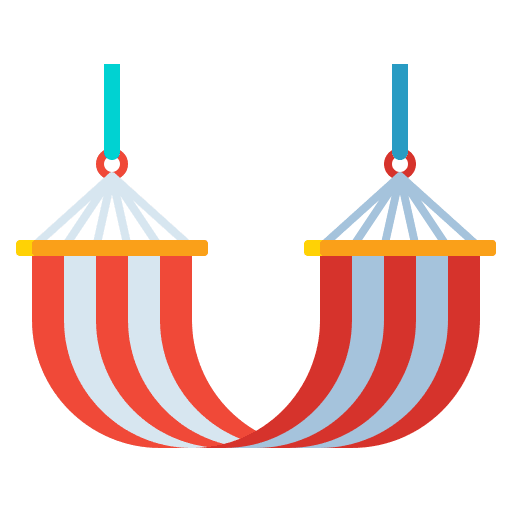 Hammock summer relax hanging icon