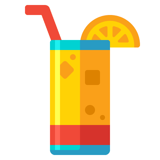 Cocktail glass food and restaurant lemon slice icon