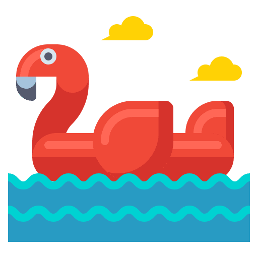 Float holidays float rubber ring icon