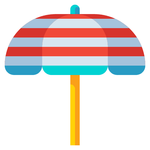 Parasol holidays sunshade parasol icon