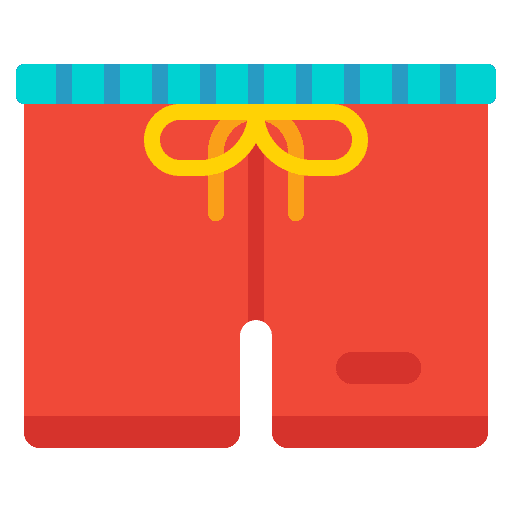Swimming trunks clothes pants beach icon