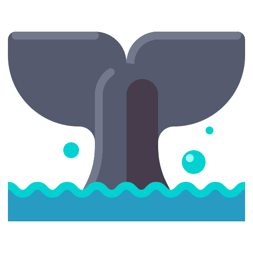 Whale animal kingdom mammal whale icon