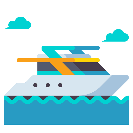 Yacht transportation yacht ferry boat icon