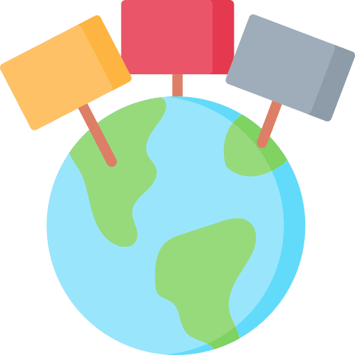 Earth banner manifestation campaign icon Earth banner manifestation campaign icon