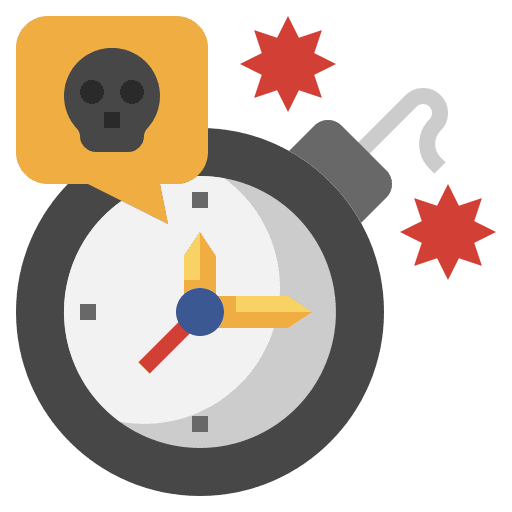 Bomb bomb stopwatch time icon Bomb bomb stopwatch time icon