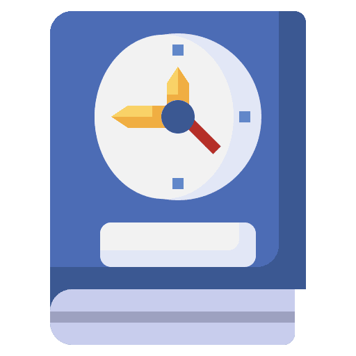 Book time and date book education icon Book time and date book education icon