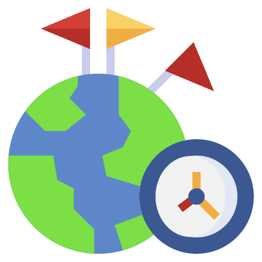 Goal clock time and date time icon Goal clock time and date time icon